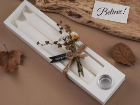 Molde silicona porta y guarda vela